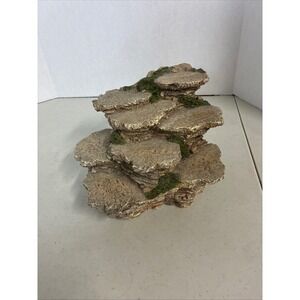 Boyds Bears & Friends Resin Rock Formation Tiered Display Base with Faux Moss‎